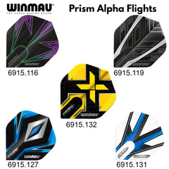 Winmau Prism Alpha Dart Flights - verschiedene Designs 8 - 6915.116 - FutureDart