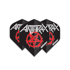 Winmau Rock Legends Dart Flights - Anthrax Logo - FutureDart
