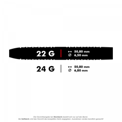 Winmau Sicario Steeldarts 22g, 24g - 22g - FutureDart