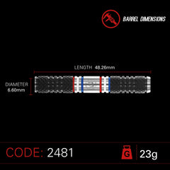 Winmau Thibault Tricole Steeldarts 23g - FutureDart