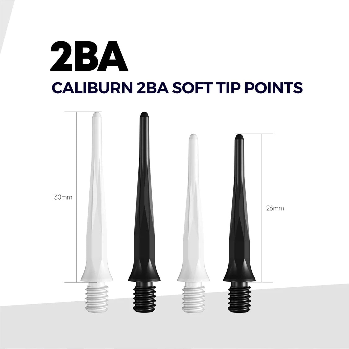 Caliburn  Dartspitzen 2BA Soft Tip Points - 50 Stück