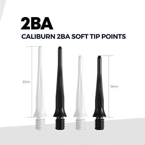 Caliburn  Dartspitzen 2BA Soft Tip Points - 50 Stück