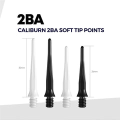 Caliburn  Dartspitzen 2BA Soft Tip Points - 50 Stück