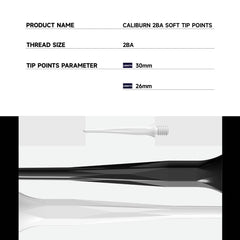 Caliburn  Dartspitzen 2BA Soft Tip Points - 50 Stück