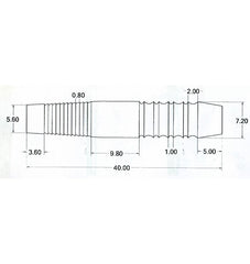 McCoy Marksman 4 - 90% Tungsten Softdartbarrels - Silver