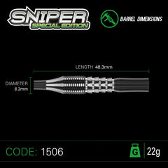 Winmau Sniper Special Edition V1 Steeldarts 22g, 24g
