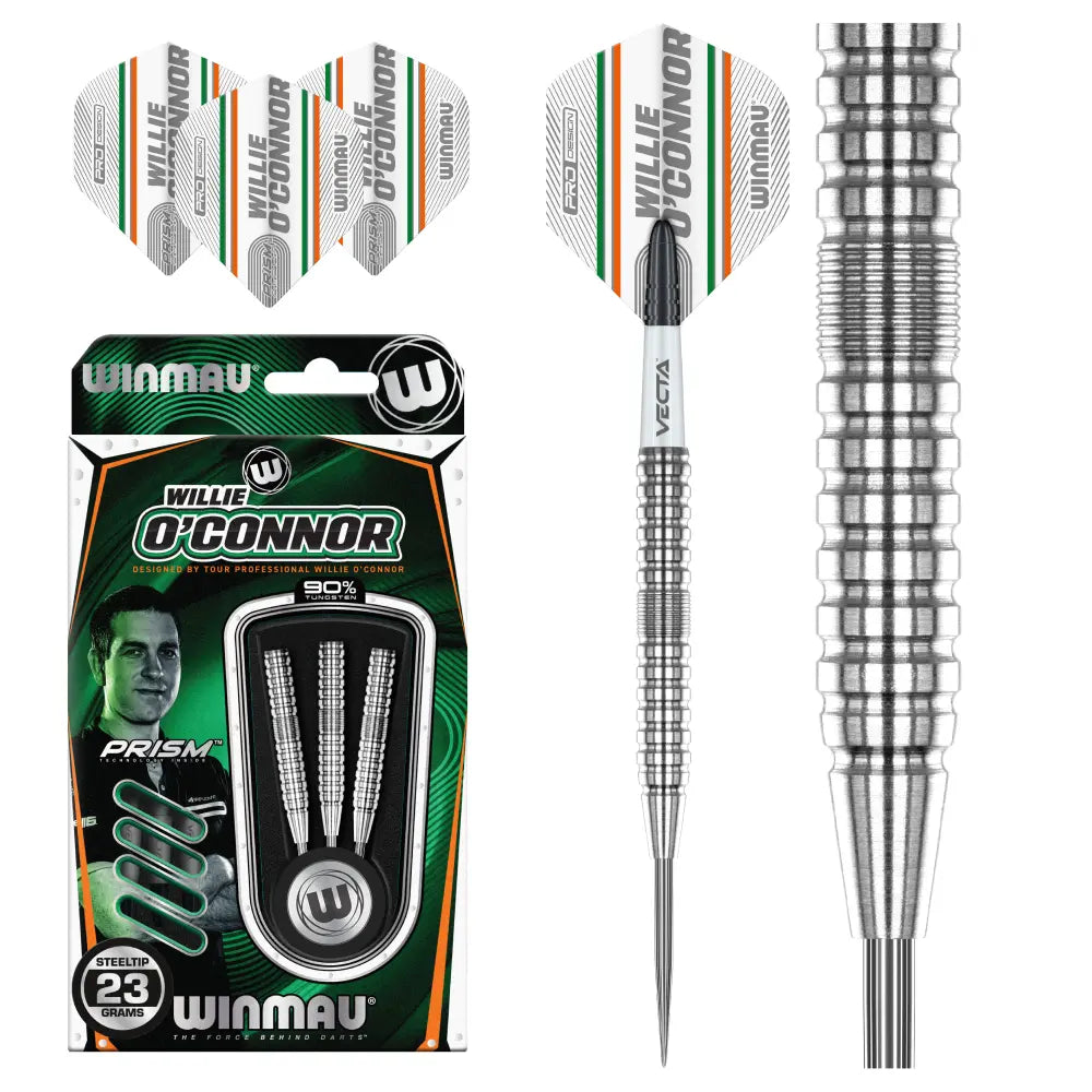 Winmau Willie O'Connor steel darts 23g