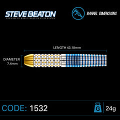 Winmau Steve Beaton Legacy Steeldarts 22g, 24g