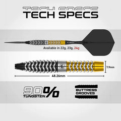 Winmau Exion Switch Point Darts - Torpedo Steeldarts 22g, 23g, 24g