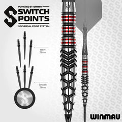 Winmau Fornax Switch Point Darts - Torpedo Steeldarts 23g, 25g
