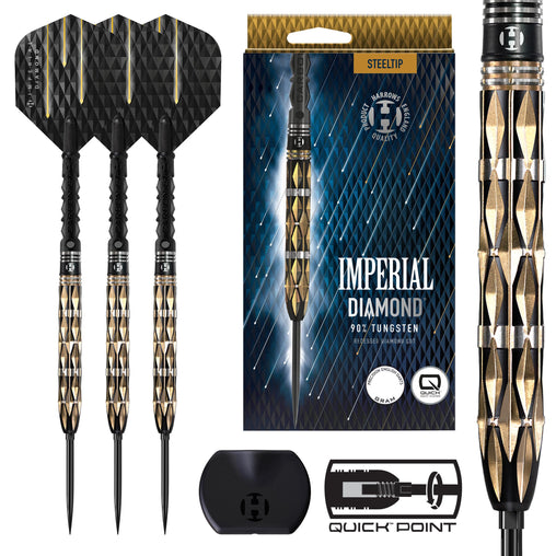 Harrows Imperial Diamond Quick Point Steeldarts 90% Wolfram