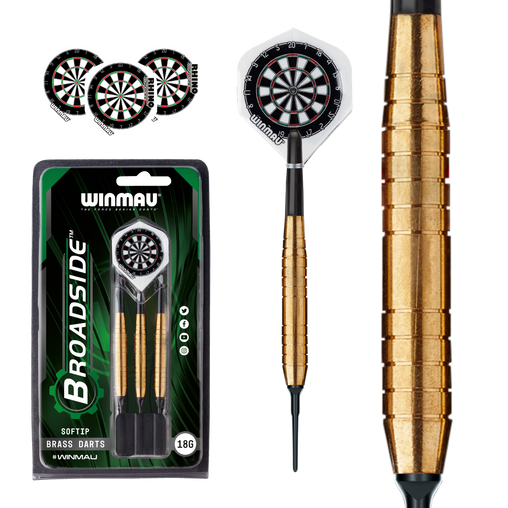 Winmau Broadside Brass Softdarts 18g