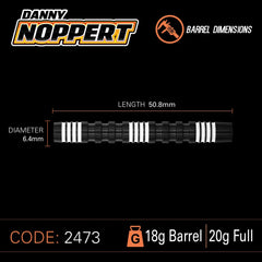 Winmau Danny Noppert 85% soft darts 20g