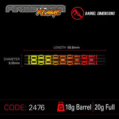 Winmau Firestorm Flame 90% Softdarts 20g