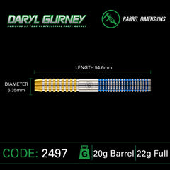 Winmau Daryl Gurney SC 1.0 Series Softdarts 22g