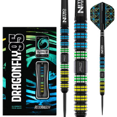 Red Dragon Dragonfly 95 Black - Parallel Steeldarts 22g, 24g, 26g