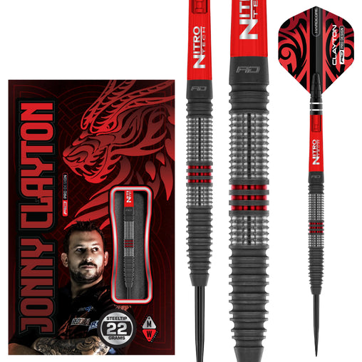 Red Dragon Jonny Clayton Hiraeth Steeldarts 22g, 23g