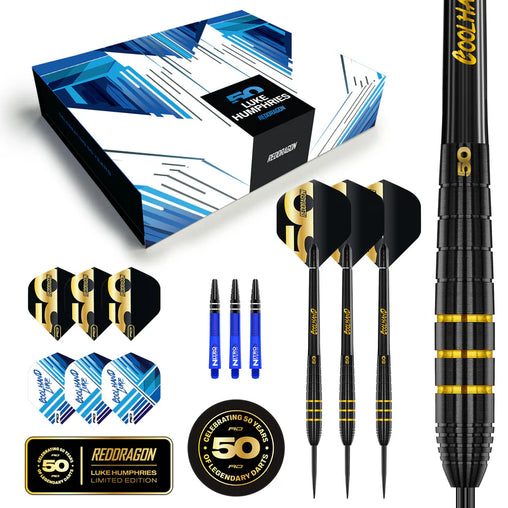 Red Dragon Luke Humphries 50 Years Player Limited Edition Steeldarts 22g