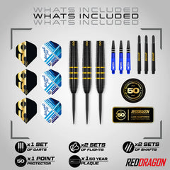 Red Dragon Luke Humphries 50 Years Player Limited Edition Steeldarts 22g