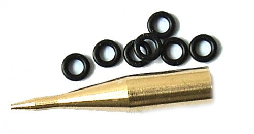 Aplikator O-ringów Elkadart zawiera 10 gumowych pierścieni, guma wału