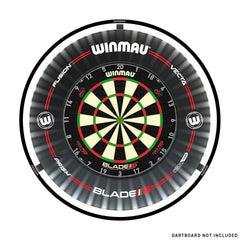 Winmau Plasma Dartboard LED Beleuchtung & Black Proline Surround Bundle