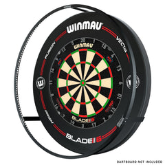 Winmau Plasma Dartboard LED Beleuchtung & Black Proline Surround Bundle