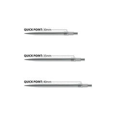 Harrows Quick Point Dartspitzen  Silber - Schwarz