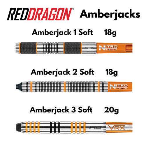 Miękkie rzutki Red Dragon Amberjack 1.2 18g 