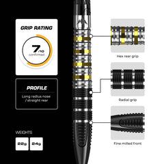 Mission Astro R2.5 Steeldarts 95% Tungsten