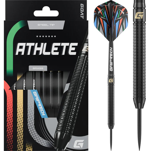 GOAT Athlete Brass Black Steeldarts 13g