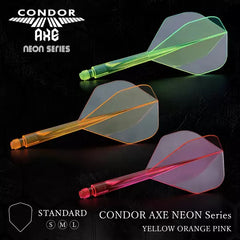 Condor AX Neon Standard Shape Flight Stems Shafts