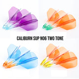 Caliburn SUP Flights - Moulded Flight & Shaft - Standard No6 - Two Tone