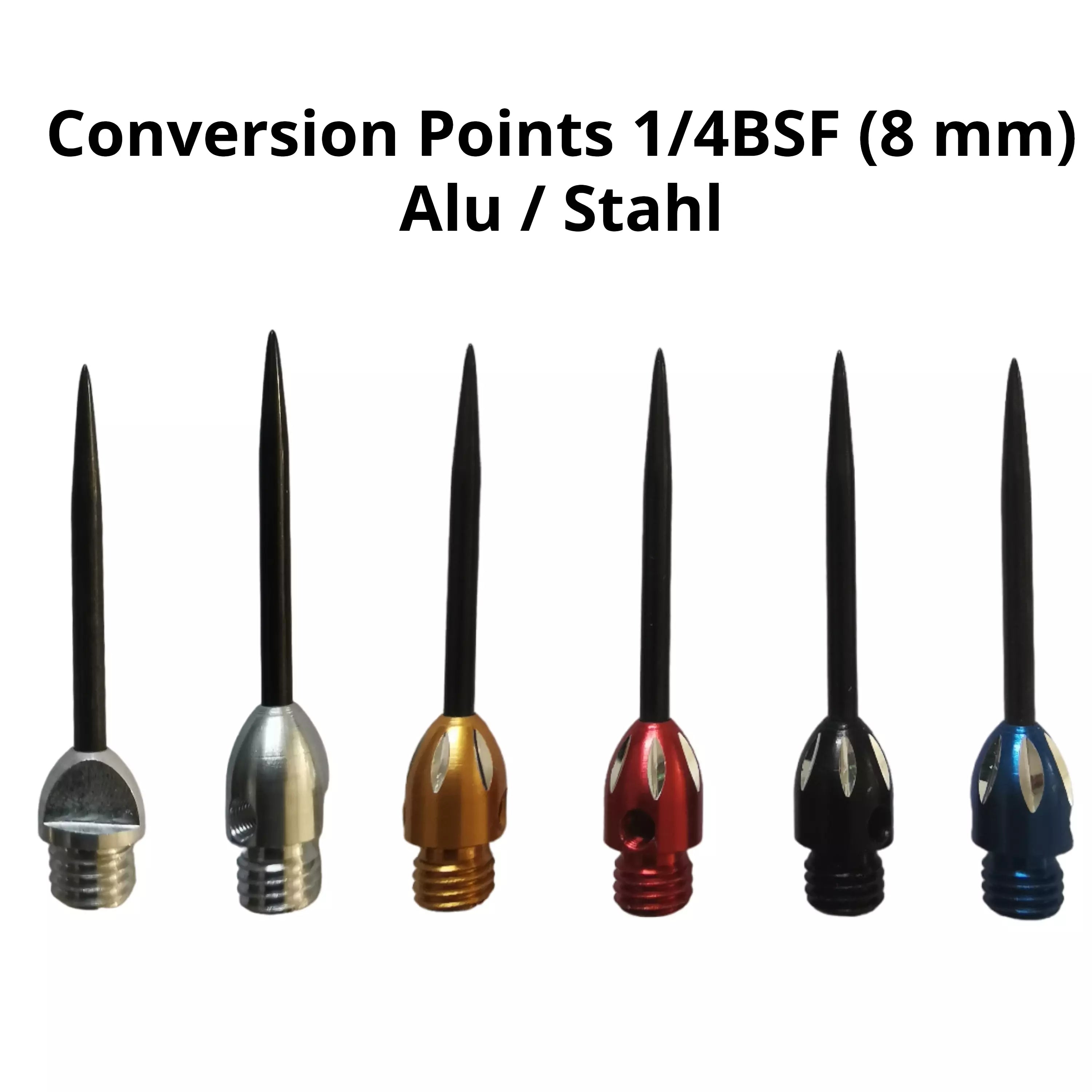Conversion Points ALU 1/4 BSF (8 mm) großes Gewinde