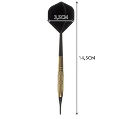 12 Dartpfeile Softdarts  Dart Set  18g + 200 Dartspitzen