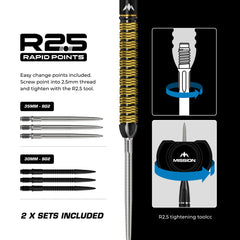 Mission Jake Kenyon R2.5 Steeldarts 95% Tungsten