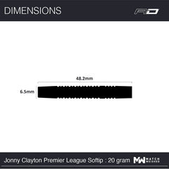 Red Dragon Jonny Clayton Premier League Special Edition Soft Darts - 20g