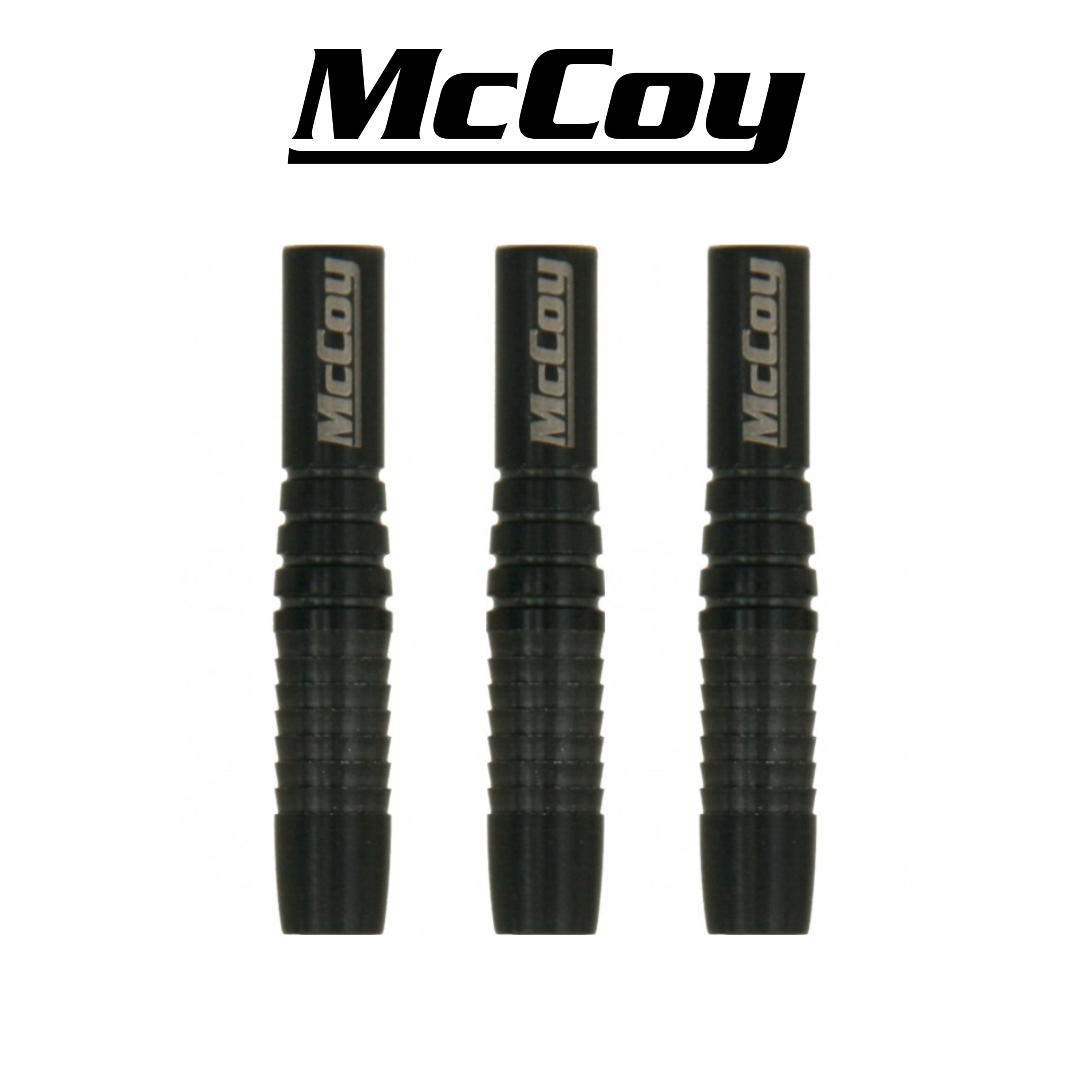 McCoy Extra - 90% Tungsten Softdartbarrels - Black