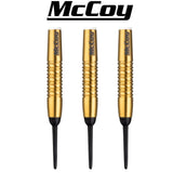 McCoy Marksman - 90% Tungsten Soft Dart Barrels - Gold