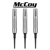 McCoy Marksman - 90% wolframowe miękkie lufy do darta - srebrne