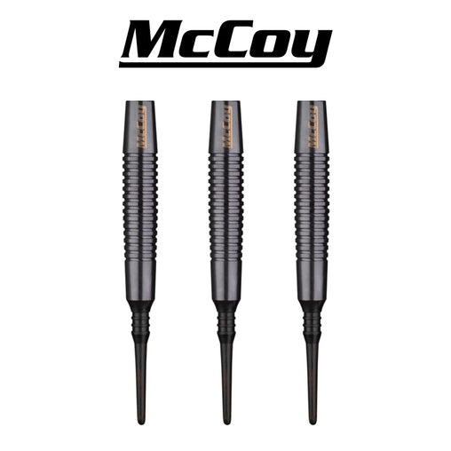 McCoy Stealth - 90% Tungsten Soft Dart Barrels - Black
