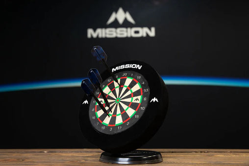 Mission Mini Dartboard - 6 Zoll - Komplett mit Surround & 2 Satz Mini Darts