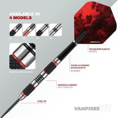 Rzutki stalowe Designa Vampires V2 22g, 24g, 26g - M1