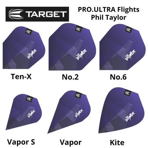 Target Pro.Ultra Phil Taylor Power GEN10 Flights - 3 Sets