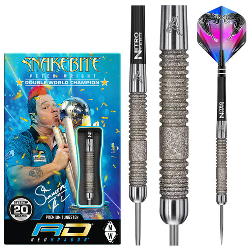 Red Dragon Peter Wright Snakebite Euro 11 Element Steeldarts 20g, 24g
