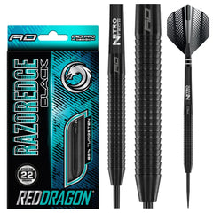 Red Dragon Razor Edge Black Steel Darts 20g, 22g, 24g, 26g, 28g 