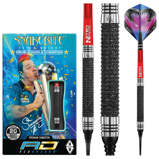 Red Dragon Peter Wright Snakebite Melbourne Masters Edition Softdarts 20g, 22g