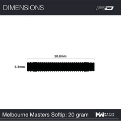 Red Dragon Peter Wright Snakebite Melbourne Masters Edition Softdarts 20g, 22g