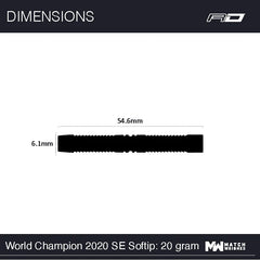 Red Dragon Peter Wright Snakebite World Champion SE 2020 Softdarts 20g, 22g