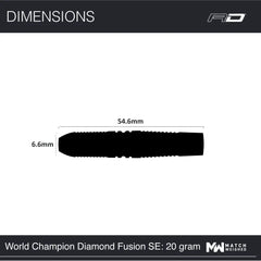 Red Dragon Peter Wright Mistrz Świata Diamond Edition Steeldarts 20g, 22g, 24g 