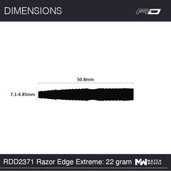 Red Dragon Razor Edge Extreme Steeldarts 21g, 22g, 23g, 24g